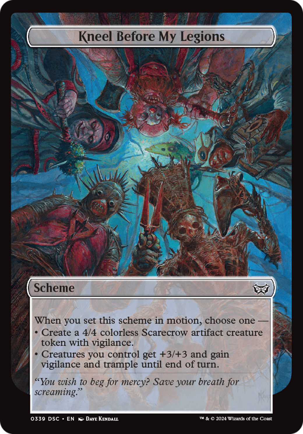 Kneel Before My Legions (Full Art) (A:DSC-339) [Duskmourn: House of Horror Commander]