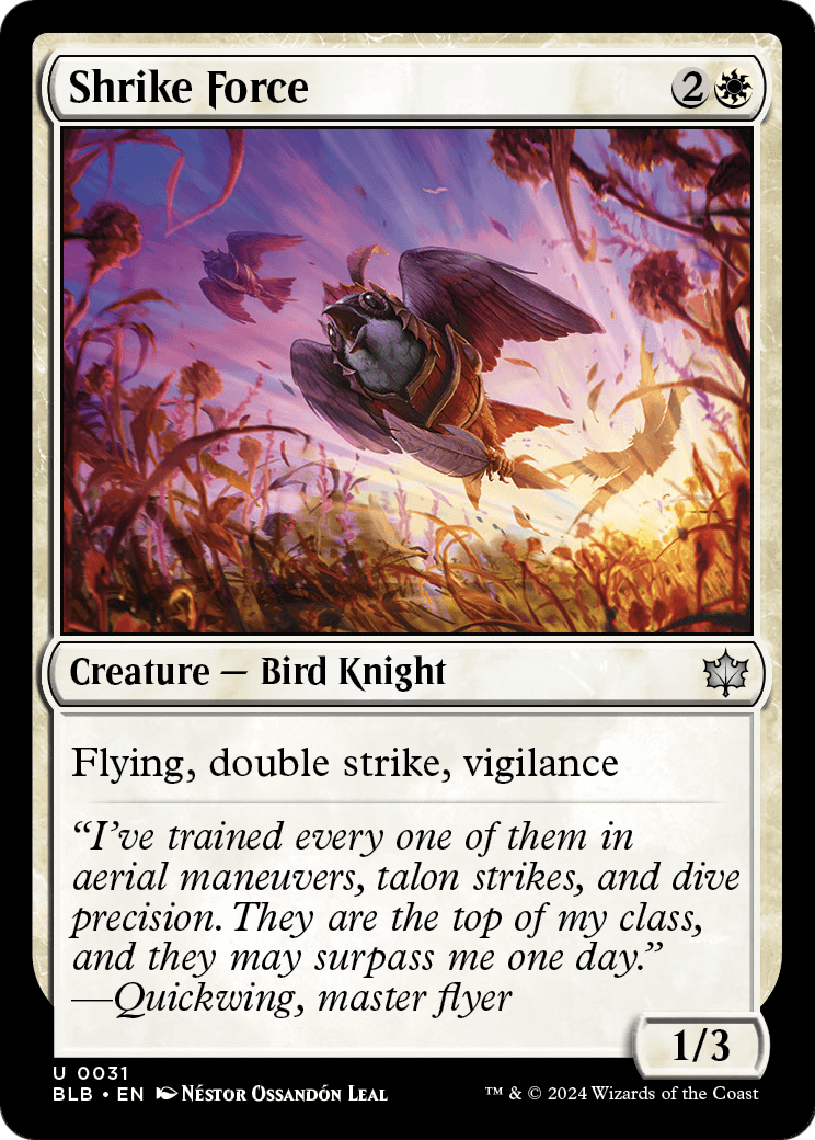 Shrike Force (BLB-031) [Bloomburrow] Foil