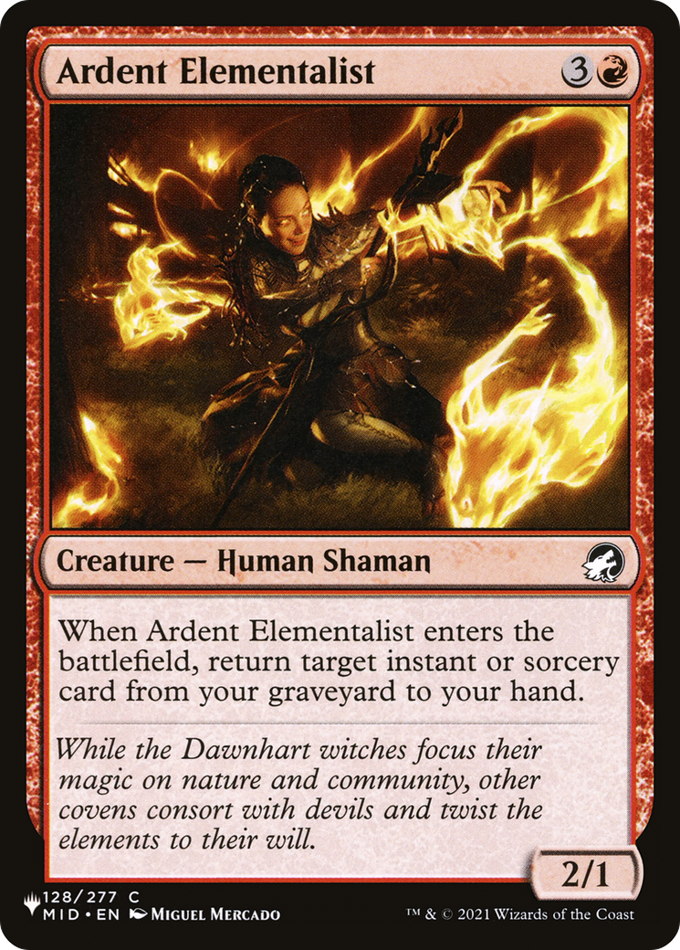 Ardent Elementalist (LIST-128/277) [The List]