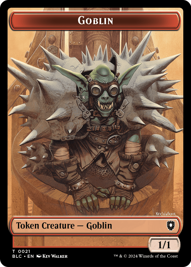 Goblin (TBLC-021) [Bloomburrow Commander Tokens] Foil