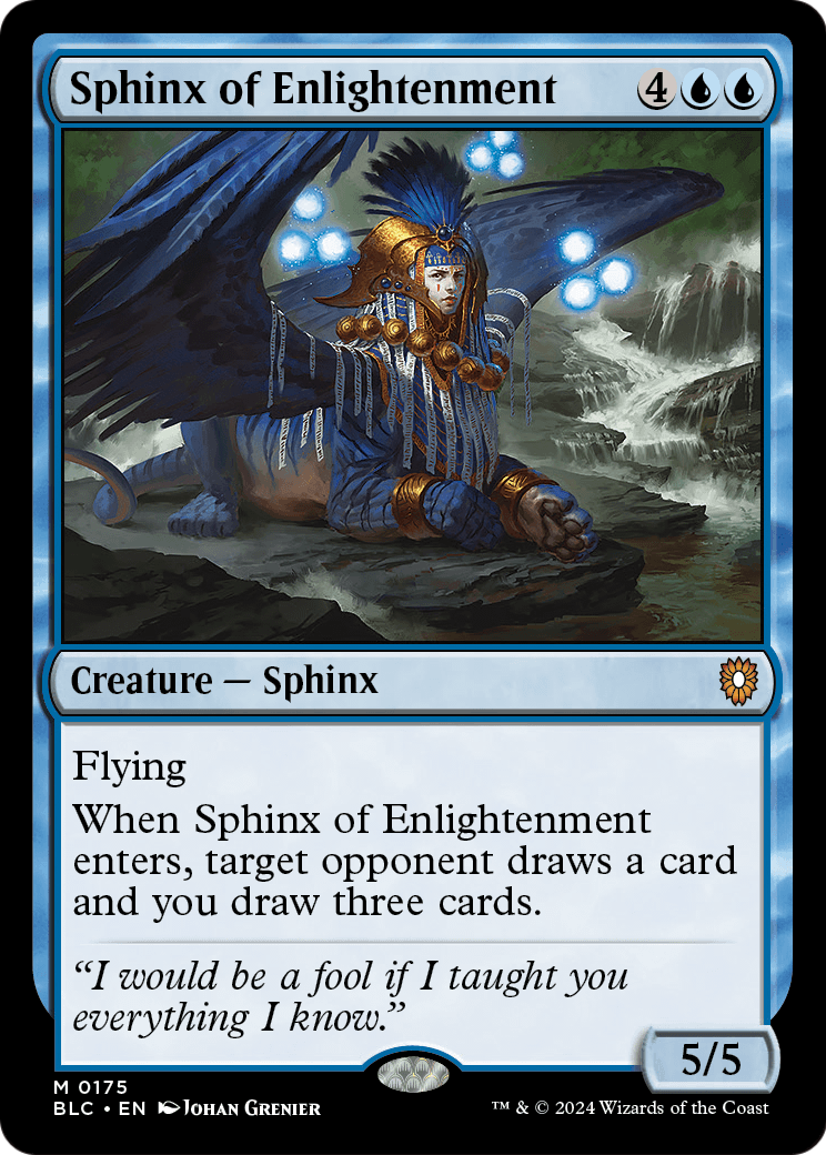 Sphinx of Enlightenment (BLC-175) [Bloomburrow Commander]