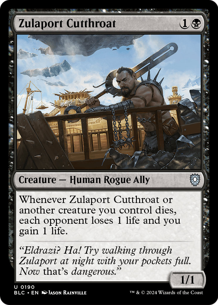 Zulaport Cutthroat (BLC-190) [Bloomburrow Commander]