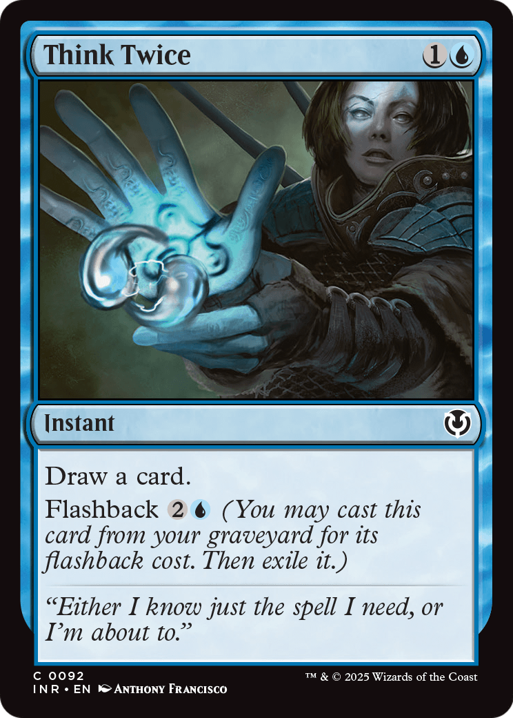 Think Twice (INR-092) [Innistrad Remastered] Foil