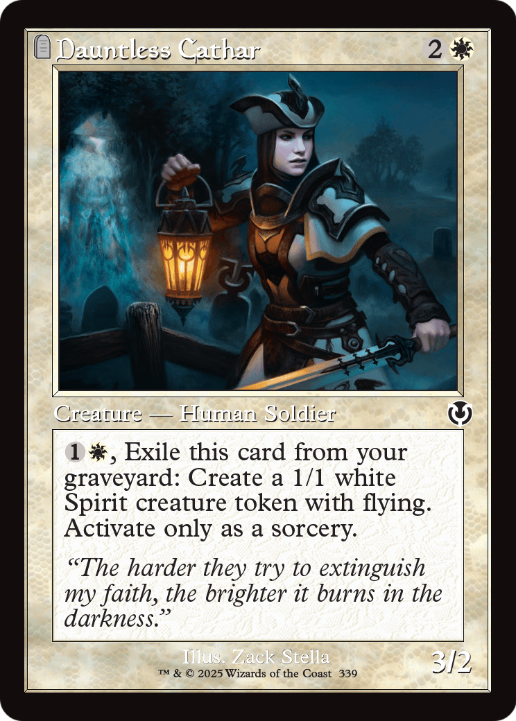 Dauntless Cathar (Retro Frame) (INR-339) [Innistrad Remastered] Foil