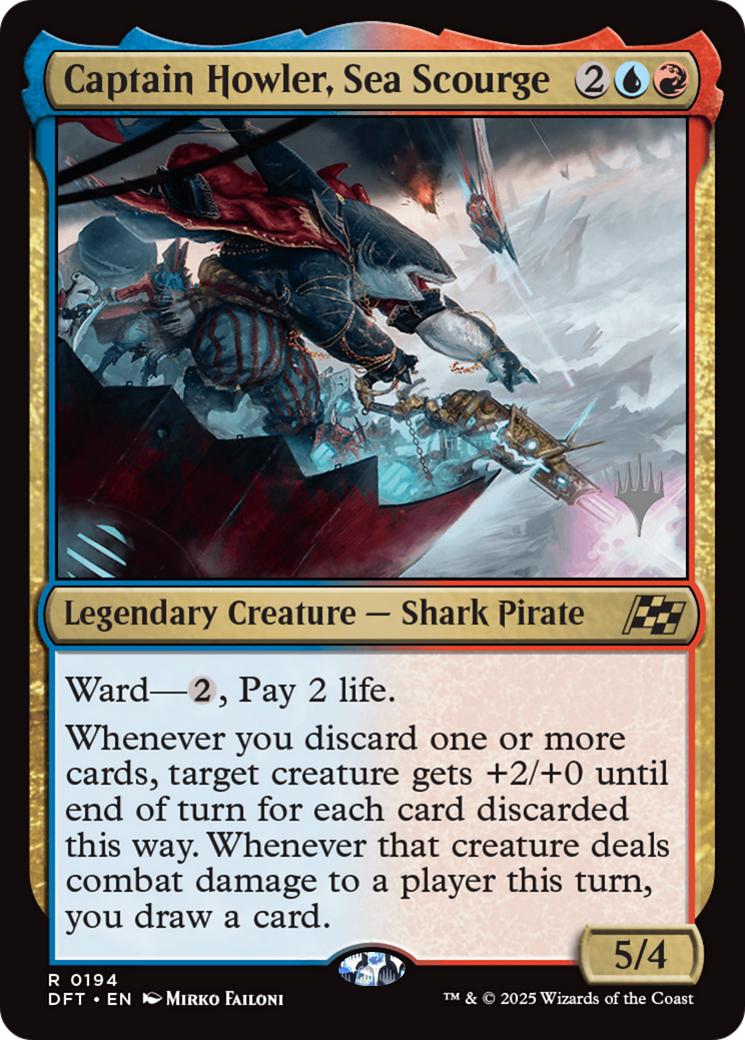 Captain Howler, Sea Scourge (PPDFT-194) [Promo Pack: Aetherdrift]