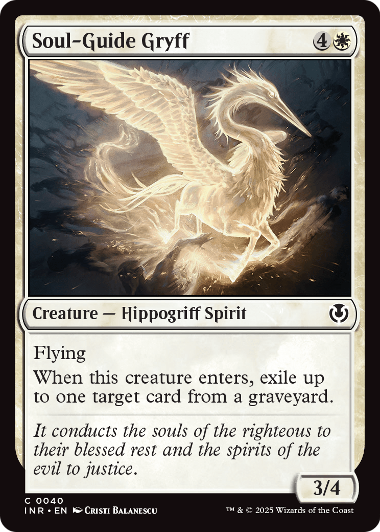 Soul-Guide Gryff (INR-040) [Innistrad Remastered] Foil
