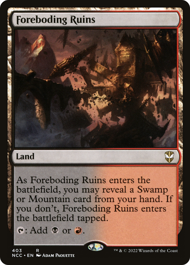 Foreboding Ruins [Streets of New Capenna Commander]