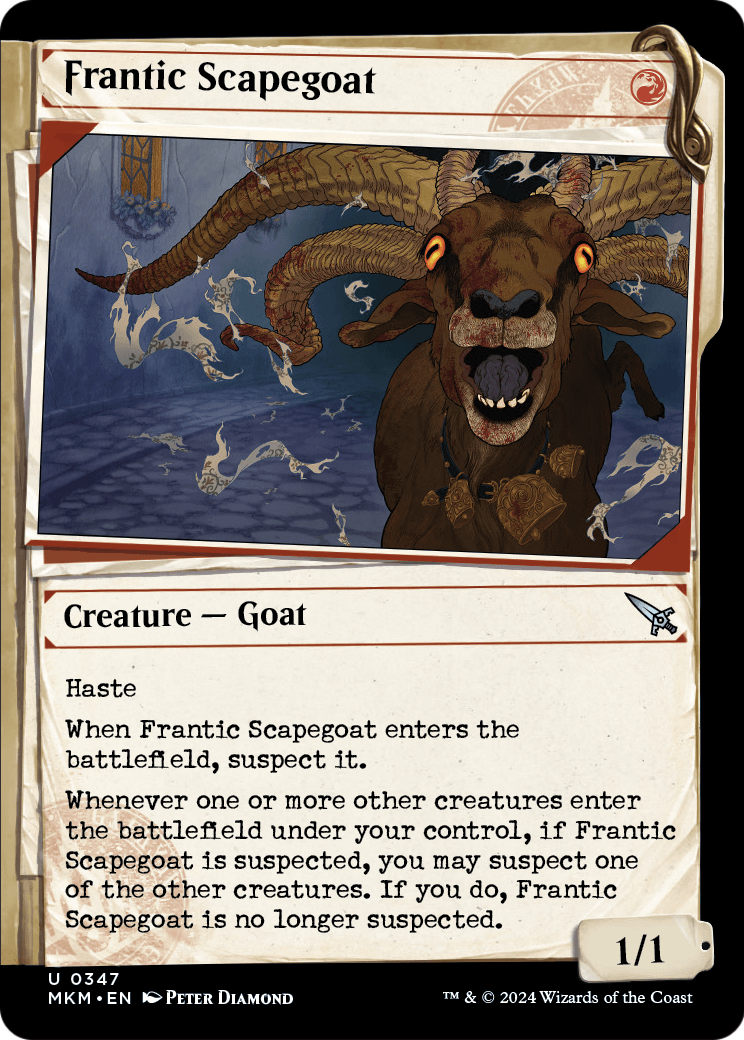 Frantic Scapegoat (Showcase) (MKM-347) [Murders at Karlov Manor] Foil
