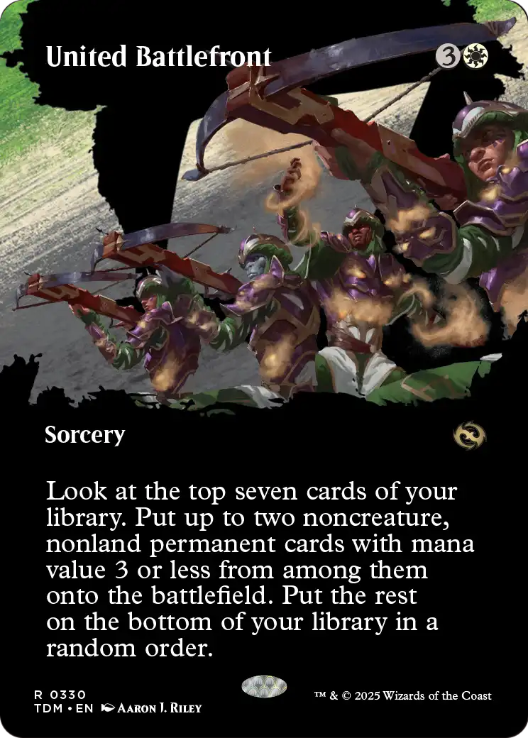 United Battlefront (Borderless) (TDM-330) (Showcase) [Tarkir: Dragonstorm]