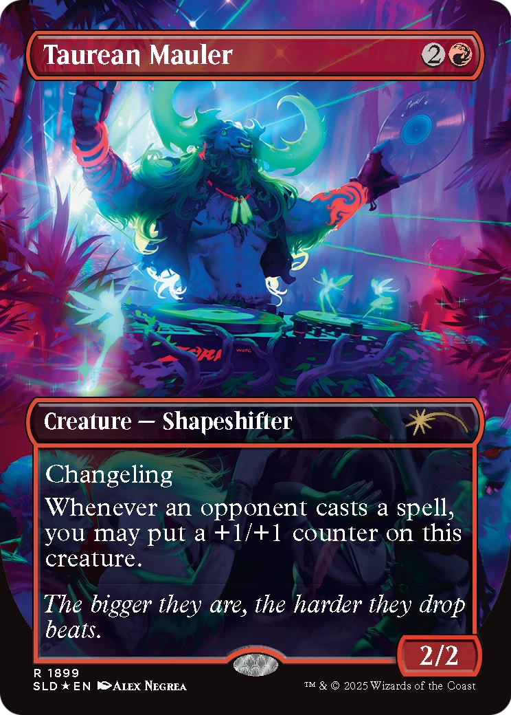 Taurean Mauler (Double Rainbow Foil) (SLD-1899) (Borderless) [Secret Lair Drop] Foil