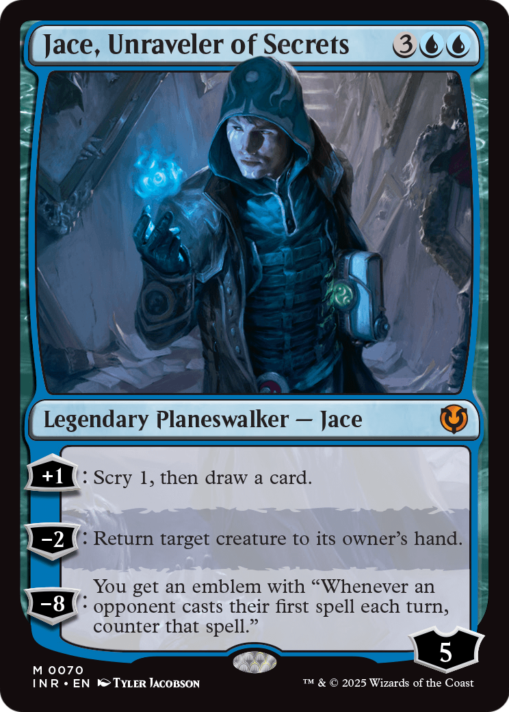 Jace, Unraveler of Secrets (INR-070) [Innistrad Remastered] Foil