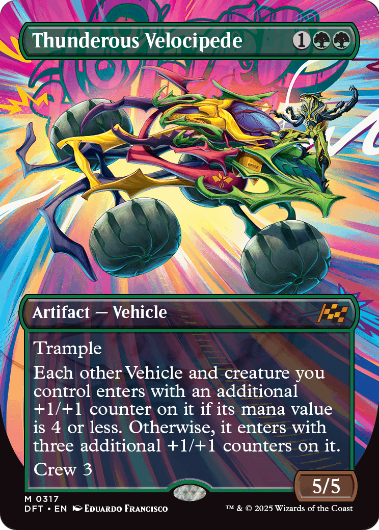 Thunderous Velocipede (Borderless) (DFT-317) [Aetherdrift]