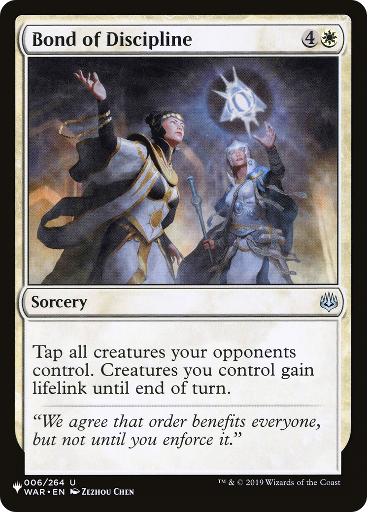 Bond of Discipline (LIST-006/264) [The List]