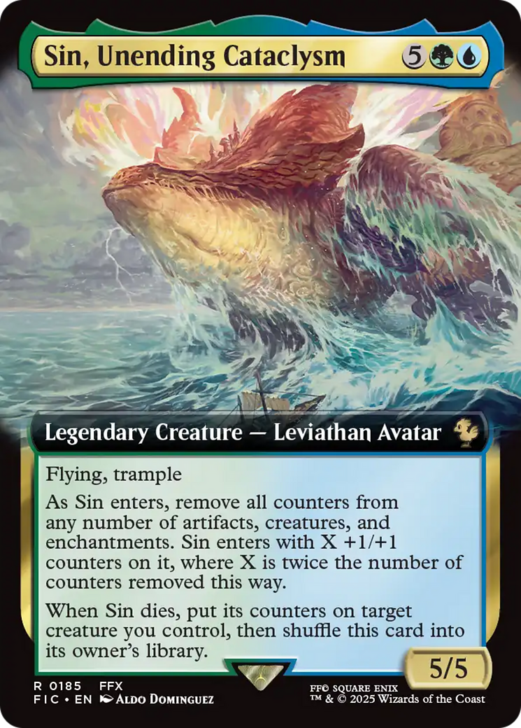 Sin, Unending Cataclysm (Extended Art) [FINAL FANTASY Commander]
