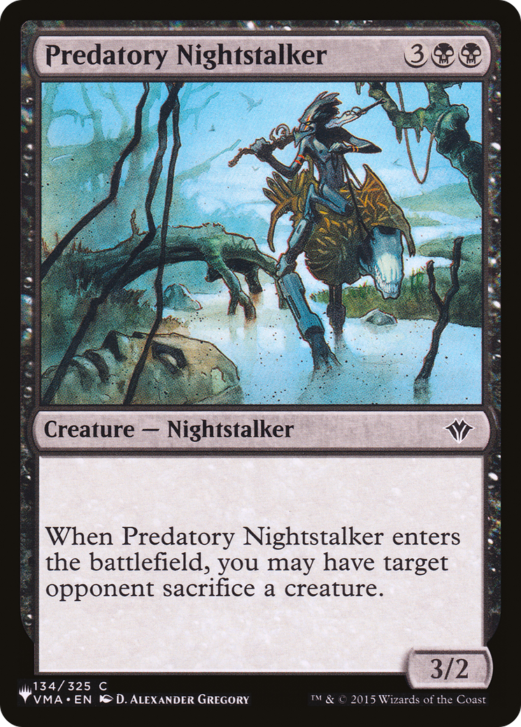 Predatory Nightstalker (LIST-134/325) [The List]