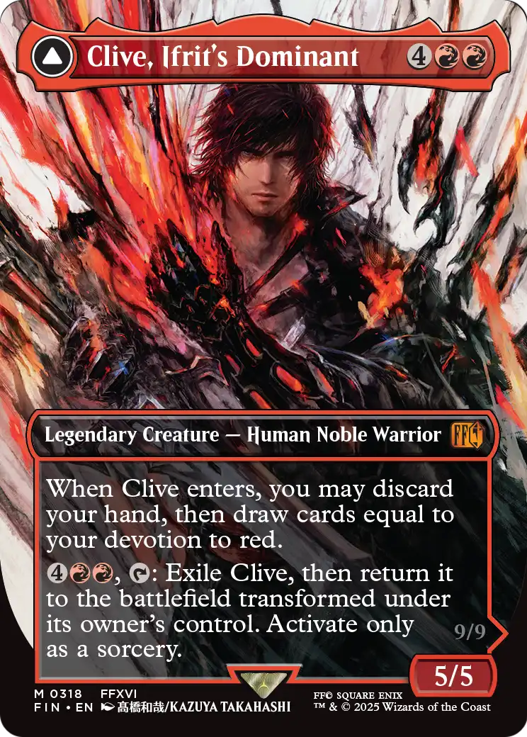 Clive, Ifrit's Dominant (FIN-318) (Borderless) [FINAL FANTASY] Foil