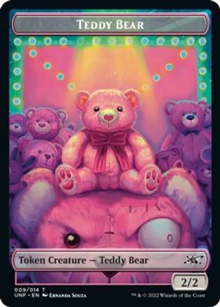 Teddy Bear // Storm Crow Double-sided Token [Unfinity] Foil