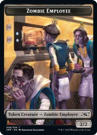 Zombie Employee // Balloon Double-sided Token [Unfinity] Foil
