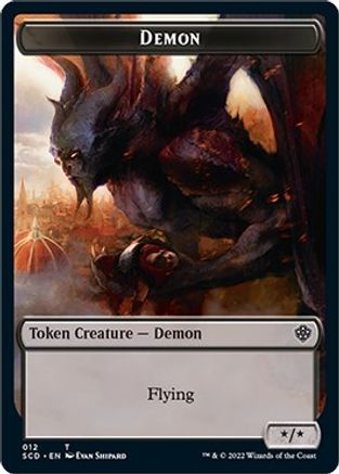 Demon Double-Sided Token (SCD-012) [Starter Commander Decks]
