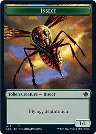 Insect // Cat Double-Sided Token (SCD-22 // 3) [Starter Commander Decks]