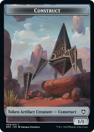 Construct (008) // Goat Double-Sided Token (BRC-8 // 3) [Commander: The Brothers' War]