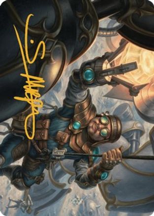 Powerstone Engineer Art Card (Gold-Stamped Signature) (ASBRO-002) [Art Series: The Brothers' War]