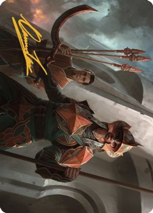 Siege Veteran Art Card (Gold-Stamped Signature) (ASBRO-003) [Art Series: The Brothers' War]