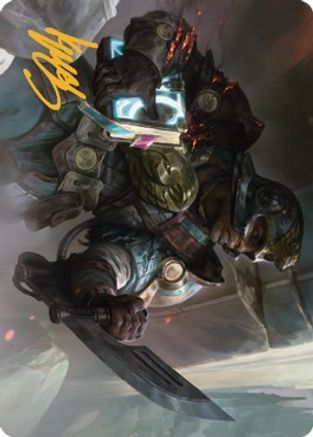 Retrieval Agent Art Card (Gold-Stamped Signature) (ASBRO-011) [Art Series: The Brothers' War]