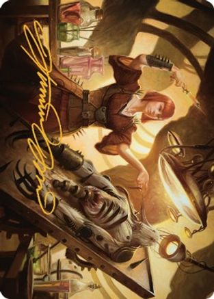 Ashnod, Flesh Mechanist Art Card (Gold-Stamped Signature) (ASBRO-015) [Art Series: The Brothers' War]