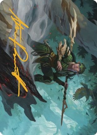 Gwenna, Eyes of Gaea Art Card (Gold-Stamped Signature) (ASBRO-025) [Art Series: The Brothers' War]