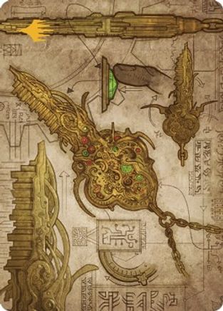 Key to the City Art Card (Gold-Stamped Planeswalker Symbol) (ASBRO-065) [Art Series: The Brothers' War]