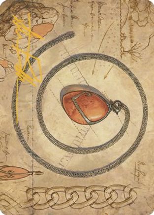 Mox Amber Art Card (Gold-Stamped Signature) (ASBRO-068) [Art Series: The Brothers' War]