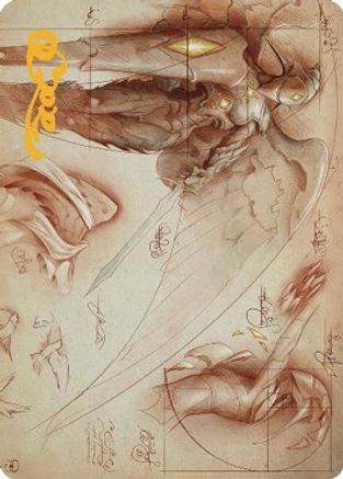 Platinum Angel Art Card (Gold-Stamped Signature) (ASBRO-071) [Art Series: The Brothers' War]