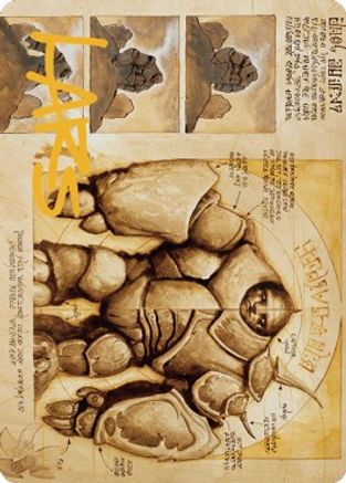 Precursor Golem Art Card (Gold-Stamped Signature) (ASBRO-072) [Art Series: The Brothers' War]