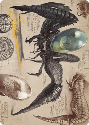 Psychosis Crawler Art Card (Gold-Stamped Signature) (ASBRO-073) [Art Series: The Brothers' War]