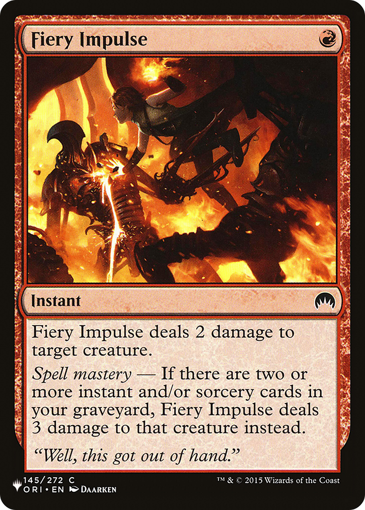 Fiery Impulse (LIST-145/272) [The List]