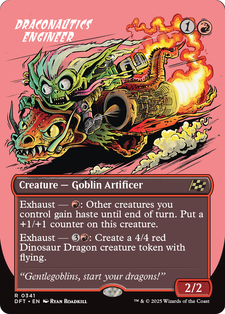 Draconautics Engineer (Borderless) (DFT-341) [Aetherdrift] Foil