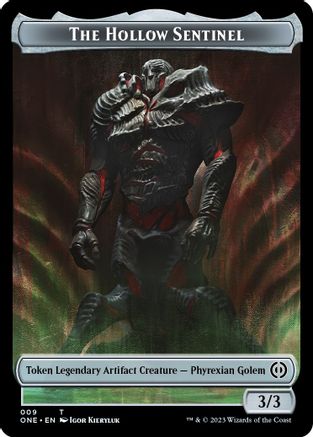 The Hollow Sentinel Token (ONE-009) [Phyrexia: All Will Be One]
