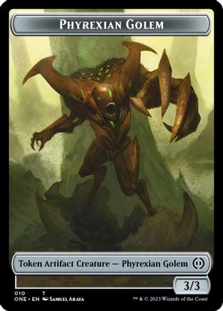 Phyrexian Golem Token (ONE-010) [Phyrexia: All Will Be One]