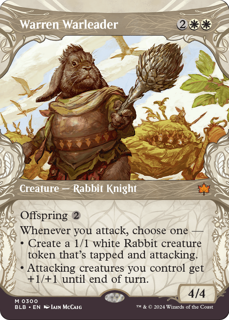 Warren Warleader (Showcase) (BLB-300) (Borderless) [Bloomburrow]