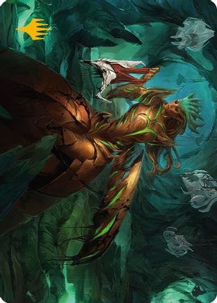Glissa Sunslayer Art Card (Gold-Stamped Signature) (ASONE-047) [Art Series: Phyrexia: All Will Be One]