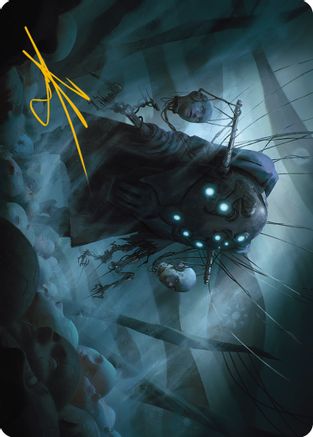 Meldweb Curator Art Card (Gold-Stamped Signature) (ASONE-016) [Art Series: Phyrexia: All Will Be One]