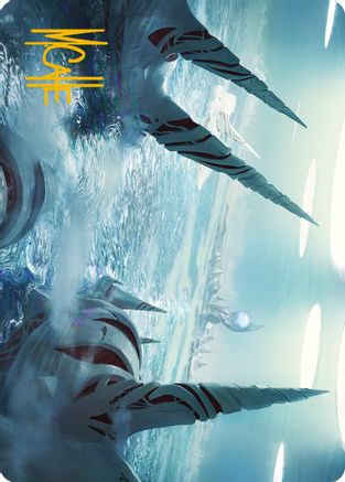 Seachrome Coast Art Card (Gold-Stamped Signature) (ASONE-061) [Art Series: Phyrexia: All Will Be One]