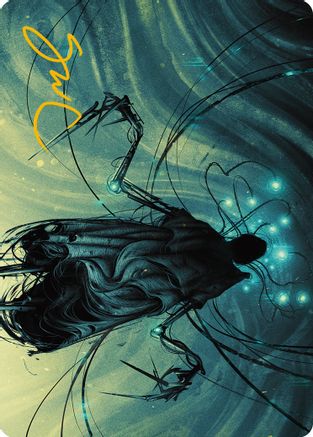 Ichor Synthesizer Art Card (Gold-Stamped Signature) (ASONE-014) [Art Series: Phyrexia: All Will Be One]