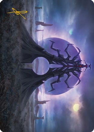 Black Sun's Twilight Art Card (Gold-Stamped Signature) (ASONE-019) [Art Series: Phyrexia: All Will Be One]