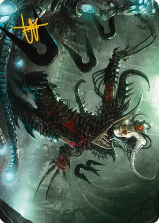 Vraan, Executioner Thane Art Card (Gold-Stamped Signature) (ASONE-024) [Art Series: Phyrexia: All Will Be One]