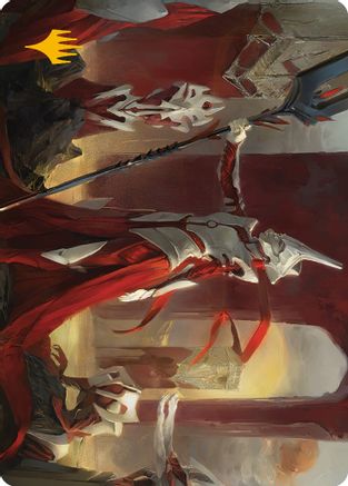 Porcelain Zealot Art Card (Gold-Stamped Signature) (ASONE-008) [Art Series: Phyrexia: All Will Be One]