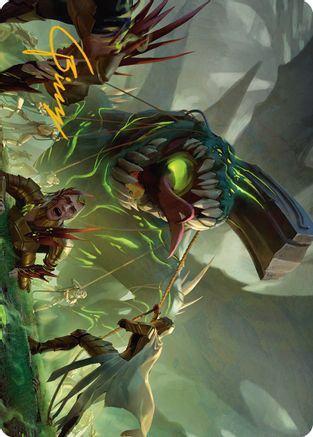 Noxious Assault Art Card (Gold-Stamped Signature) (ASONE-041) [Art Series: Phyrexia: All Will Be One]