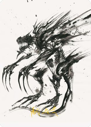 Phyrexian Obliterator Art Card (Gold-Stamped Signature) (ASONE-071) [Art Series: Phyrexia: All Will Be One]