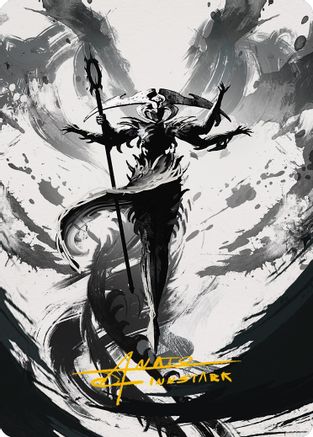 Atraxa, Grand Unifier Art Card (77/81) (Gold-Stamped Signature) (ASONE-077) [Art Series: Phyrexia: All Will Be One]